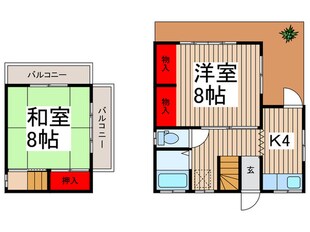 寺尾戸建の物件間取画像